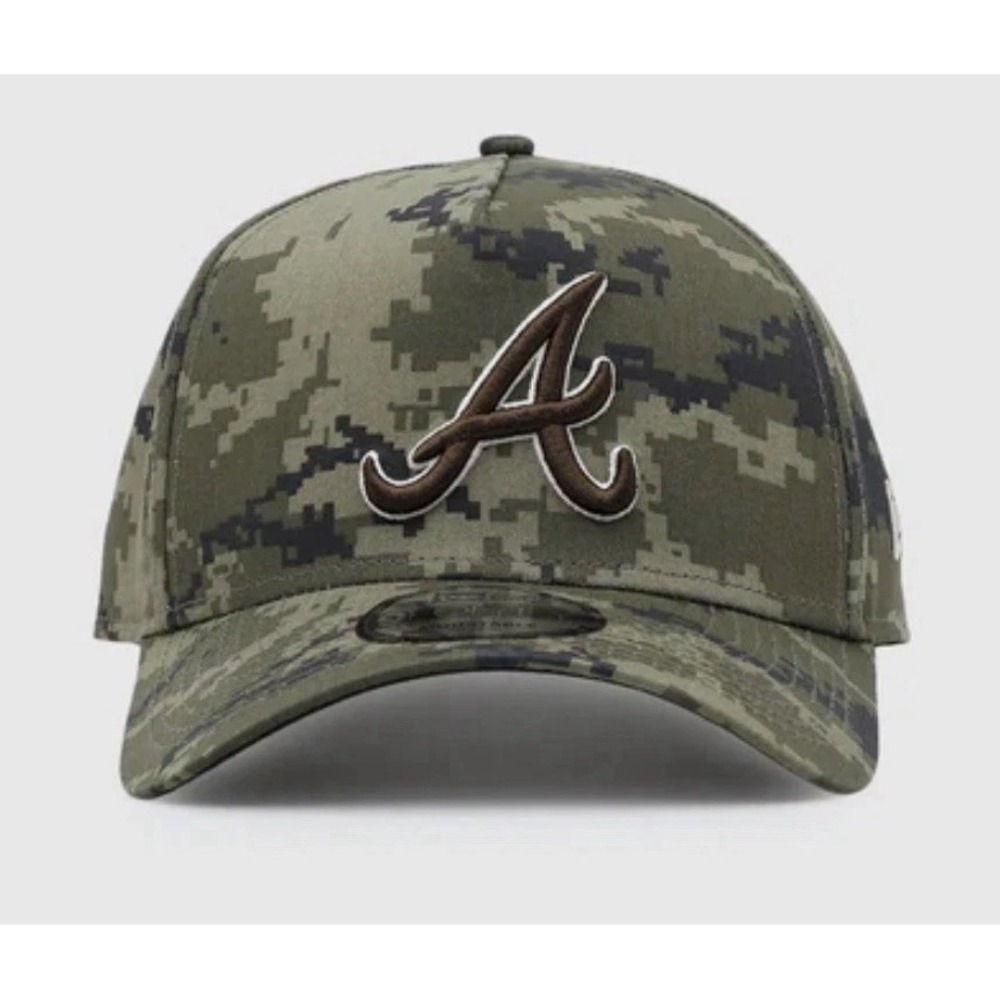 New Era 9Forty Atlanta Braves MLB A-Frame Snapback Hat Cap Digi Camo Adjustable